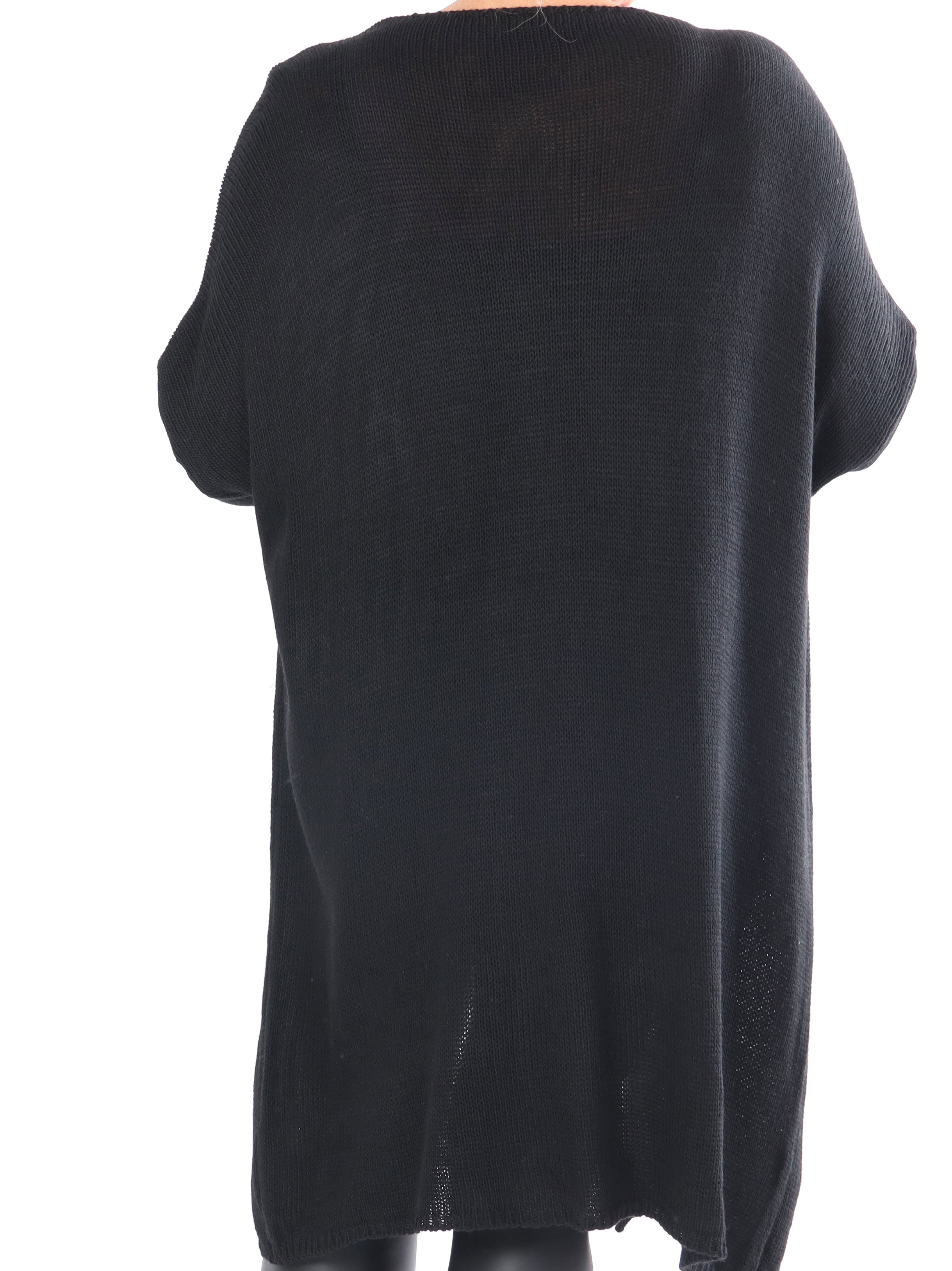 Lowa - Strik cardigan i plus size med stjerne